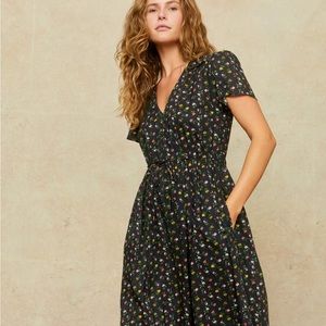 Christy Dawn Petites Dawn Dress in Night Garden sz P/XS